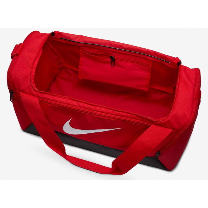 Сумка Nike NK BRSLA S DUFF - 9.5 41L чорний, червоний Уні 51x28х28 см