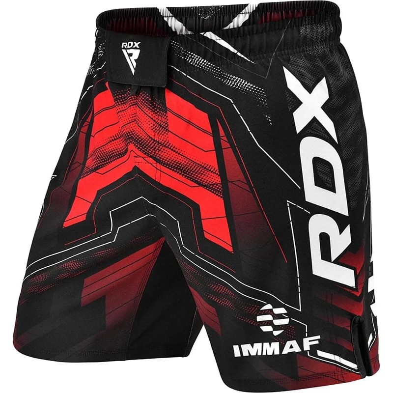 Шорти RDX MMA SHORTS IMMAF-1 чорний, червоний XXL (MSS-IMF-1R)