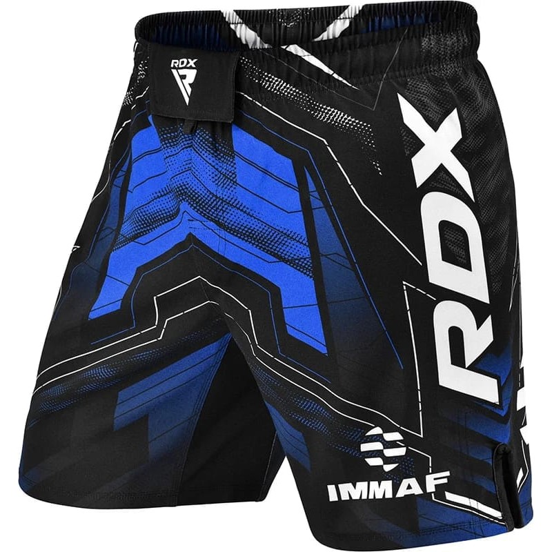 Шорти RDX MMA SHORTS IMMAF-1 чорний, синій XXL (MSS-IMF-1U)