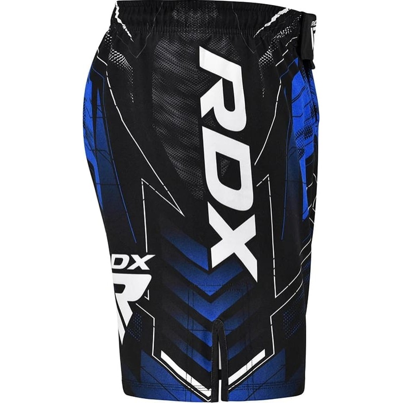 Шорти RDX MMA SHORTS IMMAF-1 чорний, синій S (MSS-IMF-1U)