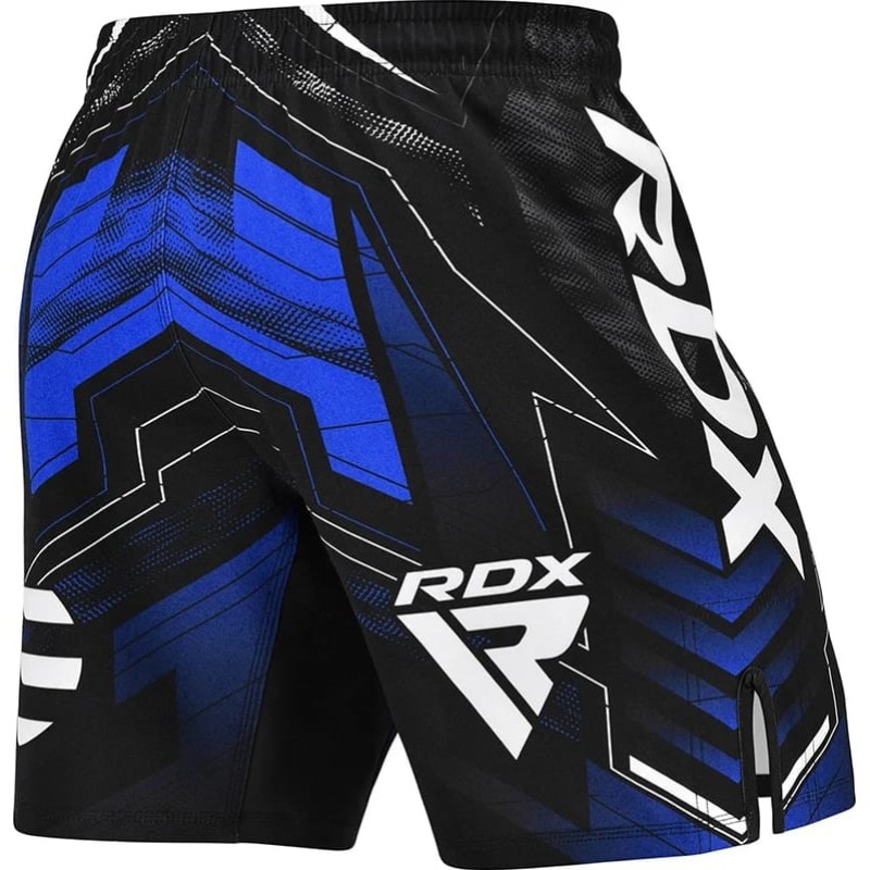 Шорти RDX MMA SHORTS IMMAF-1 чорний, синій M (MSS-IMF-1U)