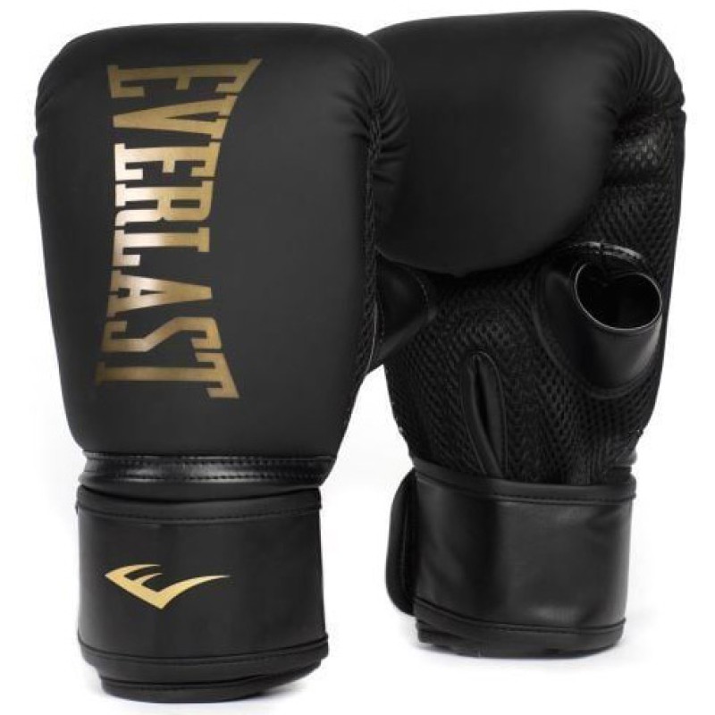 Боксерські рукавиці Everlast CARDIO ELITE BAG GLOVES чорний, золотий Уні S/M