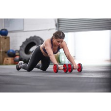 Ролики для пресу Adidas Core Rollers чорний, червоний Уні ONE SIZE