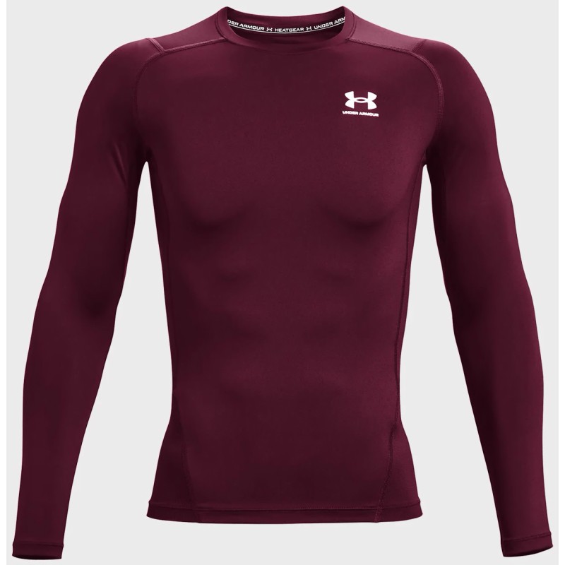 Лонгслів Under Armour HG Armour Comp LS бордовий Чол LG