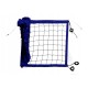Професійна волейбольна сітка RomiSport "Пляжна 3 мм. (PP)" black/blue