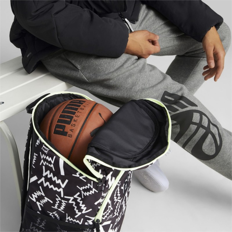 Рюкзак Puma Basketball Backpack 27L черный Уни 31х45х14 см