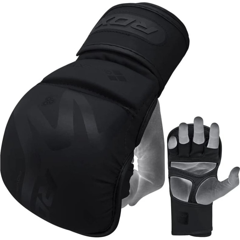 Тренувальні рукавиці RDX GRAPPLING GLOVES SHOOTER T-15 чорний M (GSR-T15MB)