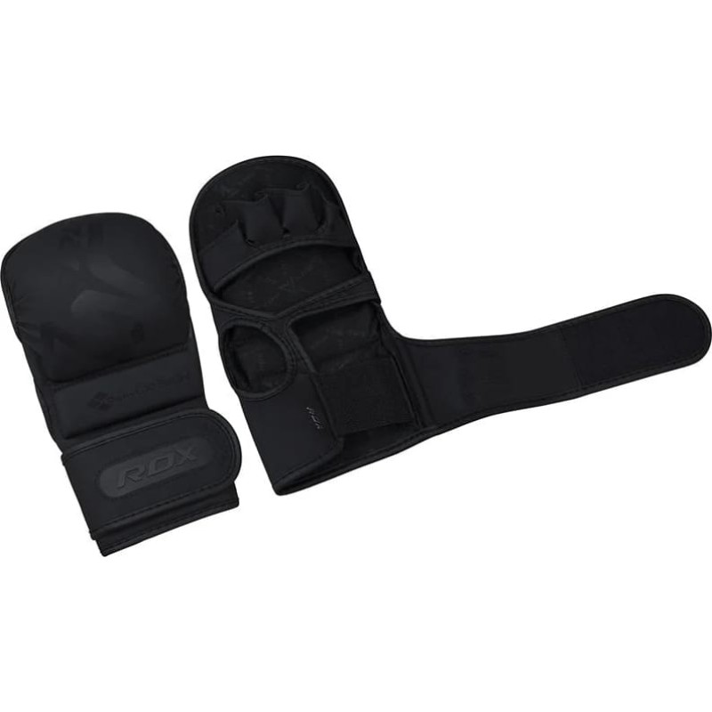 Тренувальні рукавиці RDX GRAPPLING GLOVES SHOOTER T-15 чорний M (GSR-T15MB)