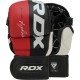 Тренувальні рукавиці RDX GRAPPLING GLOVES REX T6 PLUS чорний, червоний, білий M (GGR-T6R)