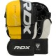 Тренувальні рукавиці RDX GRAPPLING GLOVES REX T6 PLUS чорний, жовтий, білий L (GGR-T6Y)