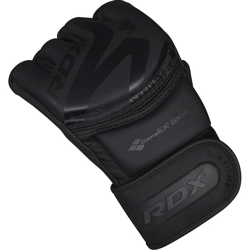 Тренувальні рукавиці RDX GRAPPLING GLOVES F15 чорний M (GGR-F15MB)