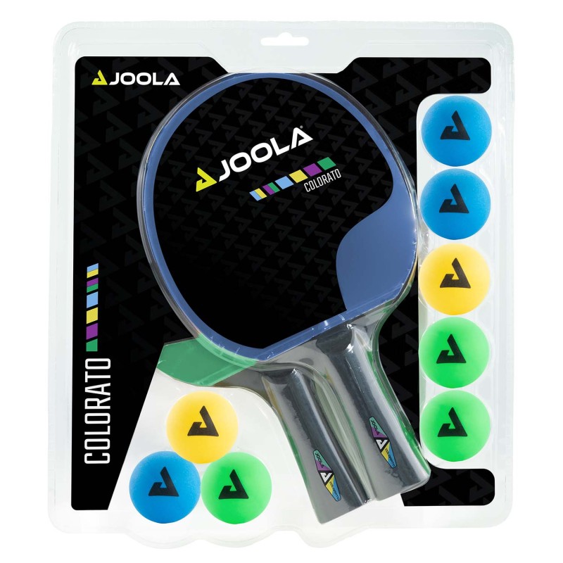 Ракетка для настільного тенісу Joola TT-SET COLORATO 2 ракетки + 8 м'ячів (jset4)