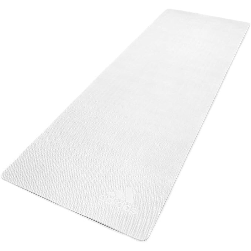 Килимок для йоги Adidas Premium Yoga Mat білий Уні 176 х 61 х 0,5 см