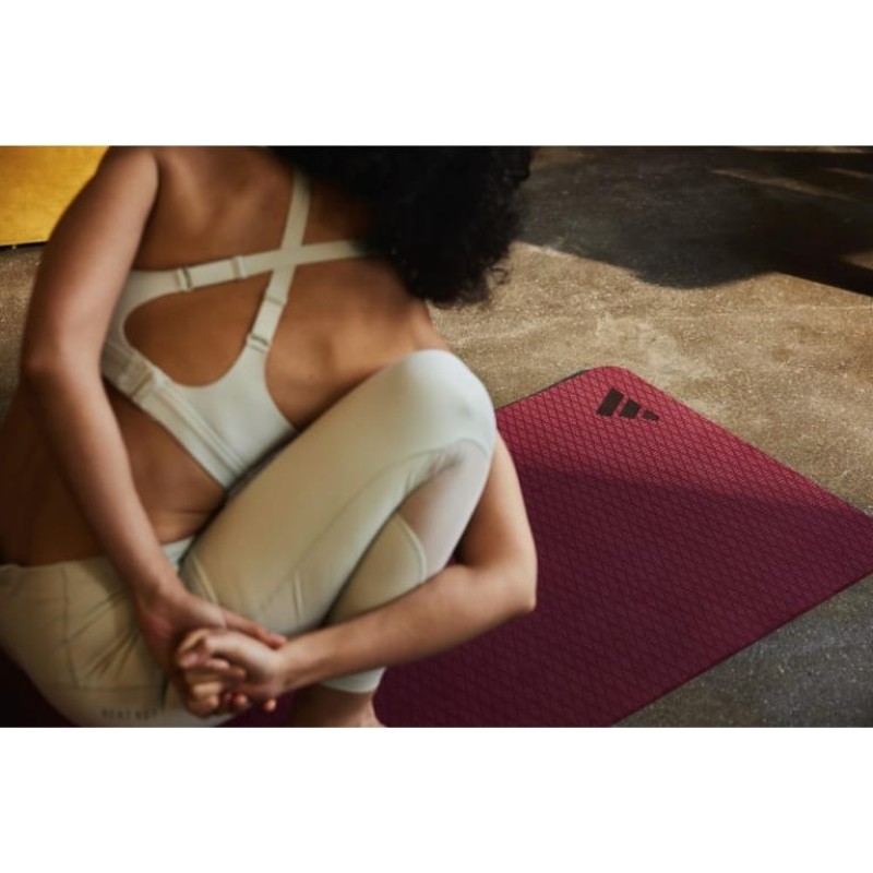 Килимок для йоги Adidas Yoga Mat бордовий 183 х 61 х 1 см