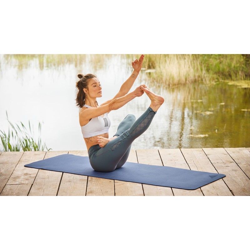 Килимок для йоги Adidas Premium Yoga Mat синій 176 х 61 х 0,5 см (ADYG-10300TB)