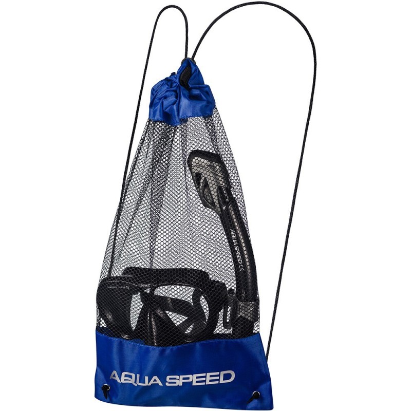 Набір маска і трубка Aqua Speed VANUA + BORNEO 8235 чорний Уні OSFM