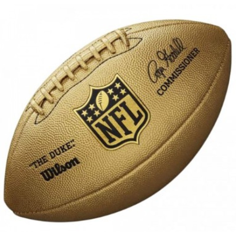 М'яч для американського футболу Wilson Duke metallic edition OS FB gold