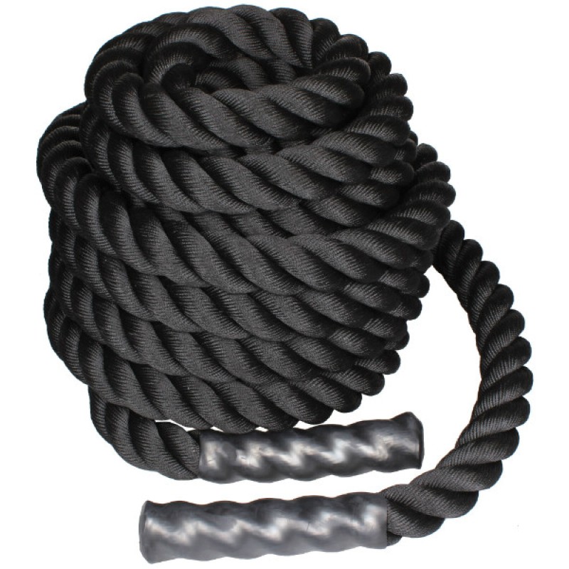 Канат BATTLE ROPE BLACK чорний 3,8смx6м (LS3676-6)