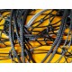 Сітка волейбольна Romi Sport "Basic 2,7 мм.(PE)" Sia000095 black/yellow, 8,5 м.