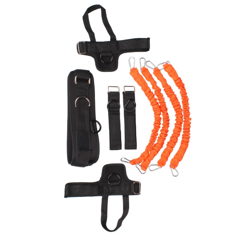 Набір для тренувань TRAINING KIT чорний, помаранчевий 9 предметів (LS3664)