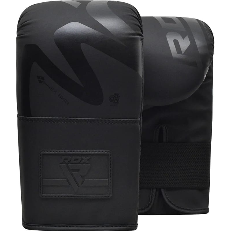 Боксерські рукавиці RDX BOXING BAG MITTS F15 чорний 4 унцій (BMR-F15MB)