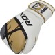 Боксерські рукавиці RDX BOXING GLOVES BGR-F7 білий, золотий 12 унцій (BGR-F7GL)