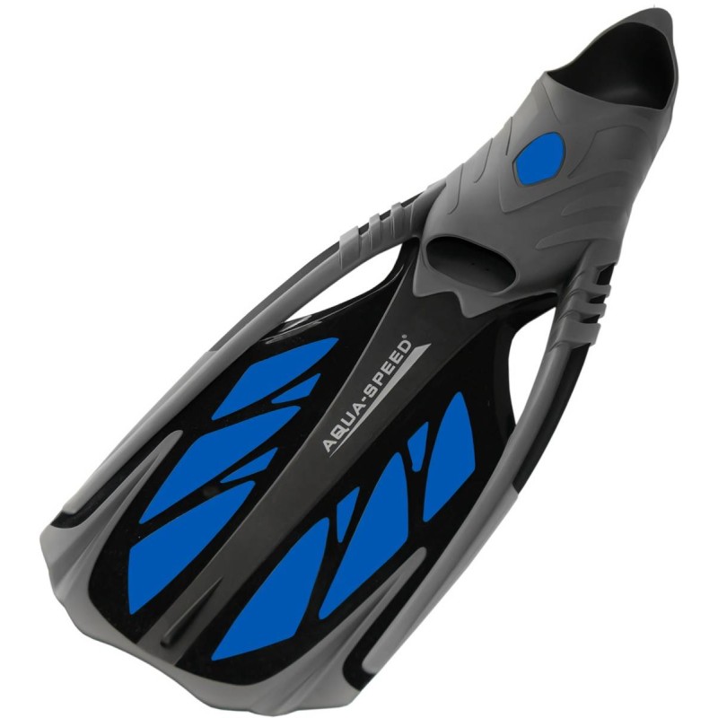 Ласти Aqua Speed INOX 5114 синій, чорний, сірий Уні 40-41