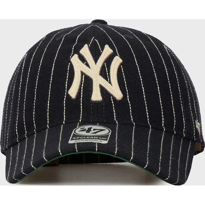 Кепка 47 Brand NEW YORK YANKEES WOOL PINSTRIP темно-синій One Size (WOPCU17WIS-NYA)