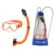 Набір маска і трубка Aqua Speed ALIZE FS + SAMOS 61090 помаранчевий Уні OSFM