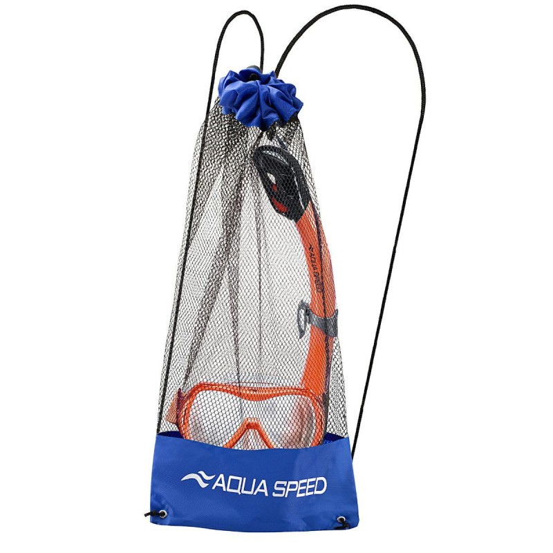 Набір маска і трубка Aqua Speed ALIZE FS + SAMOS 61090 помаранчевий Уні OSFM