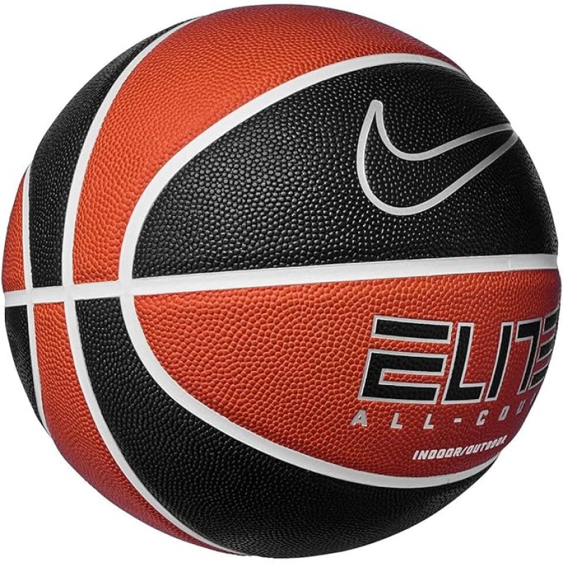 М'яч баскетбольний Nike ELITE ALL COURT 8P 2.0 DEFLATED black/orange size 7 (N.100.4088.811.07)