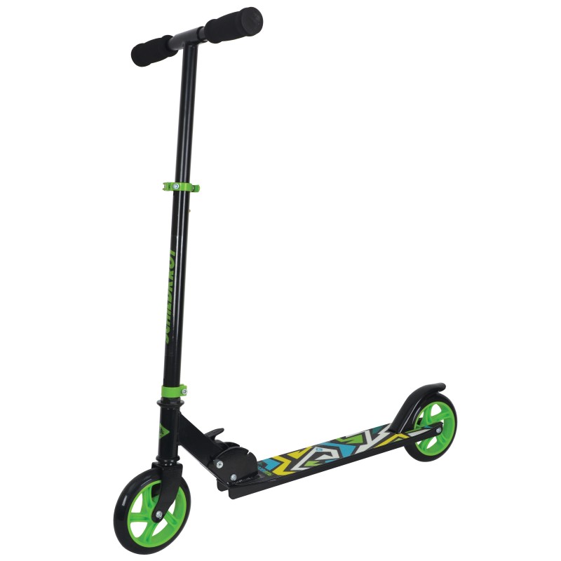 Міський самокат Schildkröt City Scooter RunAbout 145mm Black/Green чорно-зелений Уні Max:60 кг