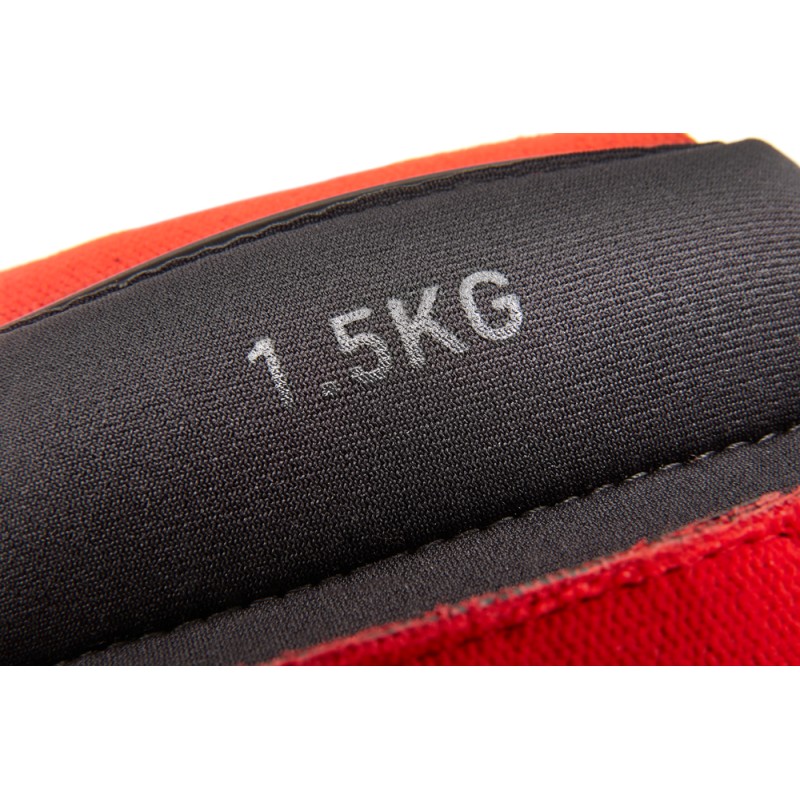 Обважнювачі зап'ястя Reebok Flexlock Wrist Weights чорний, червоний 1.5 кг (RAWT-11262)