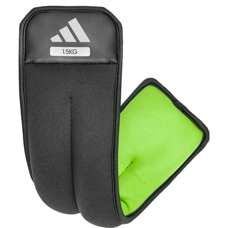 Обважнювачі для щиколотки/зап'ястя Adidas Ankle/Wrist Weights чорний, зелений 1.5 кг (ADWT-12322-NL)