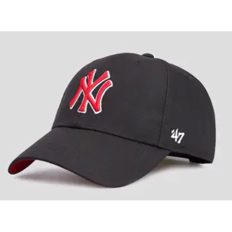 Кепка 47 Brand MLB NEW YORK YANKEES чорний, червоний Уні OSFA