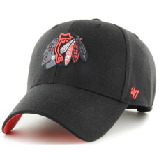 Кепка 47 Brand CHICAGO BLACKHAWKS SURE SHOT чорний, червоний Уні OSFA
