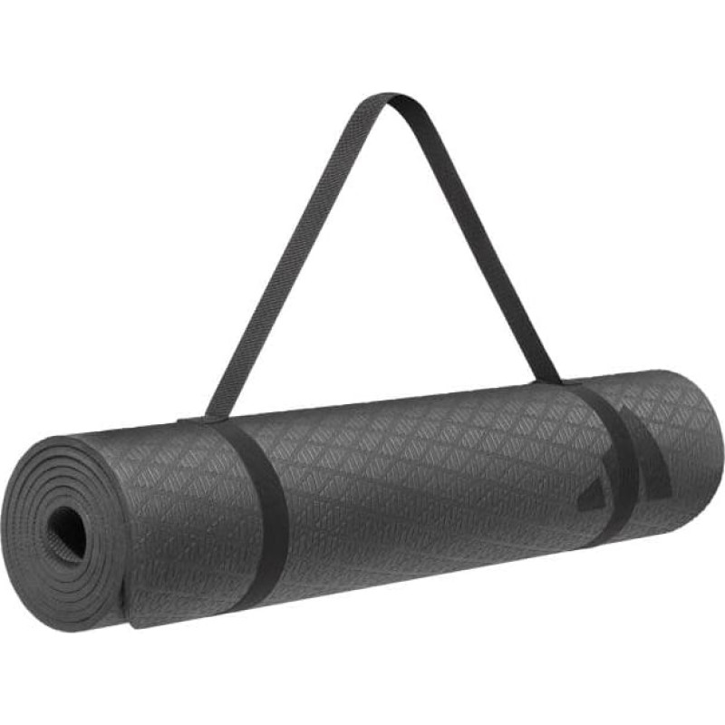 Килимок для йоги Adidas Yoga Mat чорний 183 х 61 х 0,6 см
