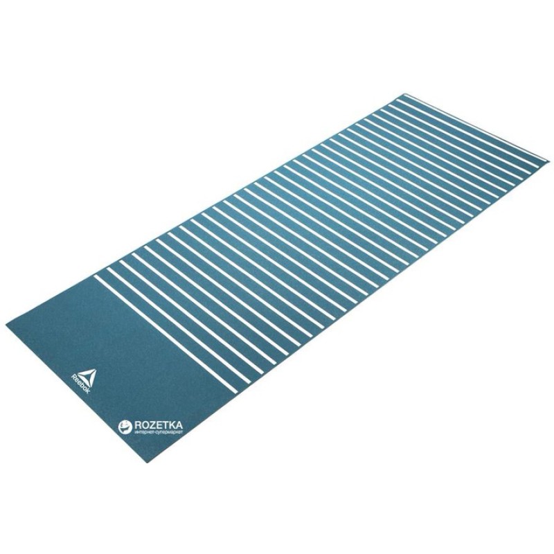 Двосторонній килимок для йоги Reebok Double Sided 4mm Yoga Mat блакитний, білий Уні 173 х 61 х 0,4 с