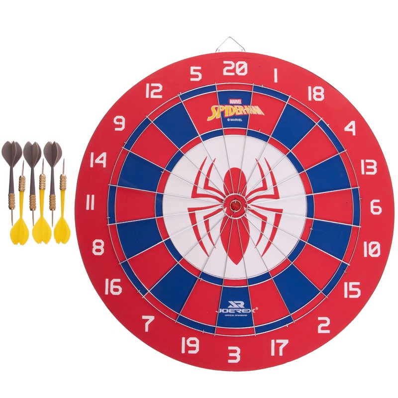 Дартс із пресованого паперу 6 дротиків і мішень JOEREX MARVEL SPIDERMAN 43см JMBB19028-S