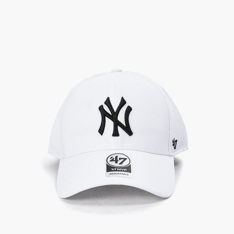 Кепка 47 Brand DP NEW YORK YANKEES білий, сірий Уні OSFA