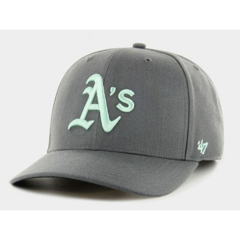 Кепка 47 Brand DP OAKLAND ATHLETICS графіт, бірюзовий Уні OSFA