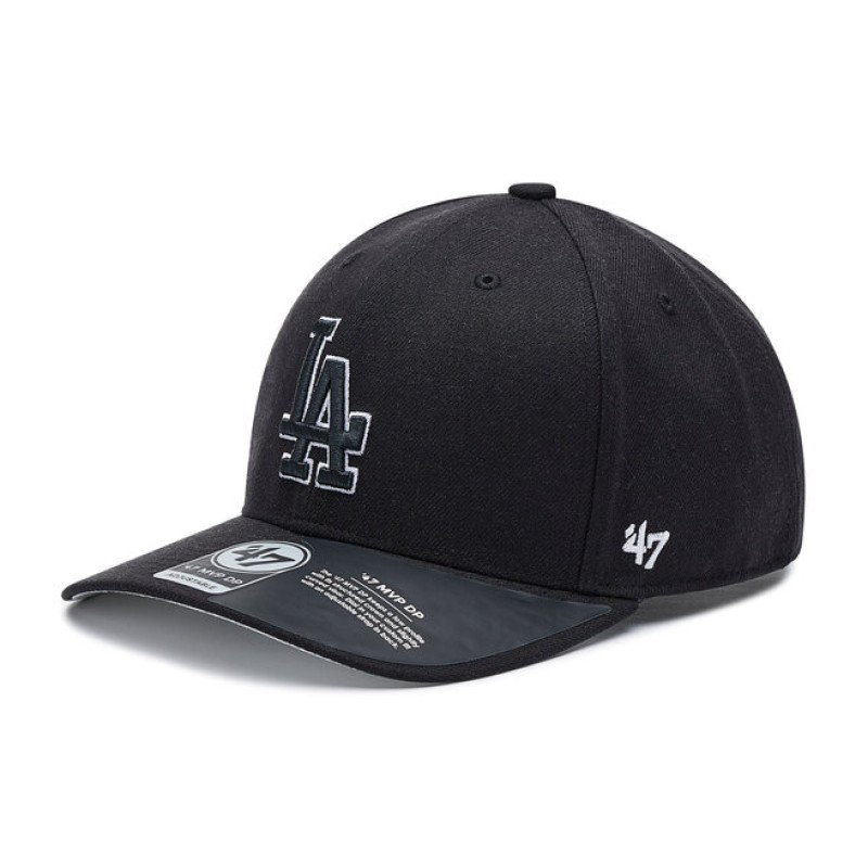 Кепка 47 Brand DP LOS ANGELES DODGERS чорний, світло-сірий Уні OSFA