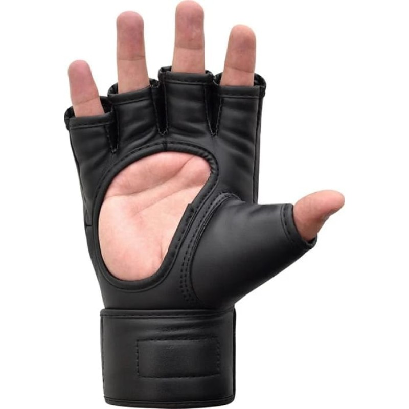 Тренувальні рукавиці RDX GRAPPLING GLOVES NEW MODEL чорний, білий XL (GGR-F12B)
