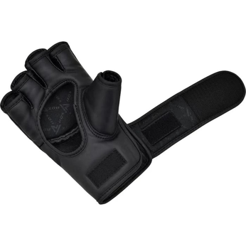 Тренувальні рукавиці RDX GRAPPLING GLOVES NEW MODEL чорний, білий L (GGR-F12B)