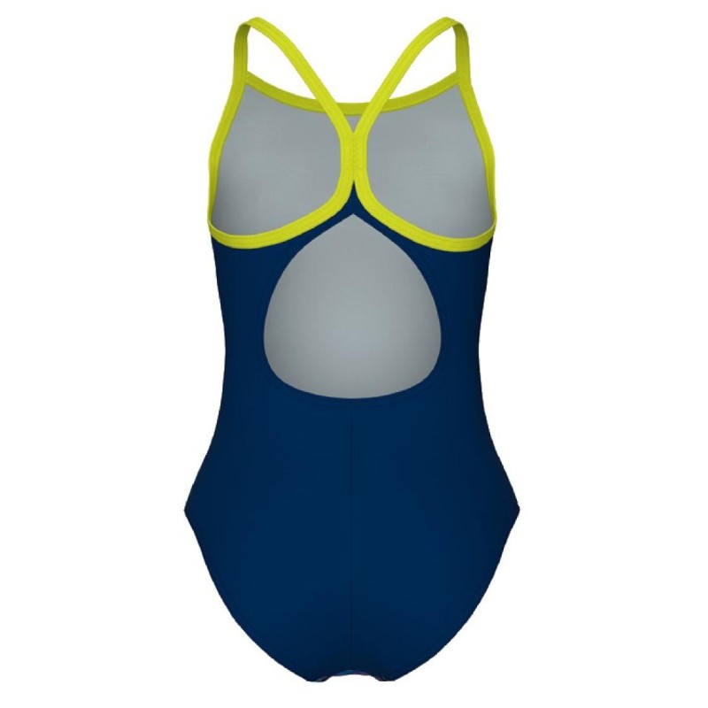 Купальник Arena DALY SWIMSUIT LIGHT DROP BACK лайм, синій, білий, рожевий Діт 128 см