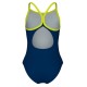 Купальник Arena DALY SWIMSUIT LIGHT DROP BACK лайм, синій, білий, рожевий Діт 128 см