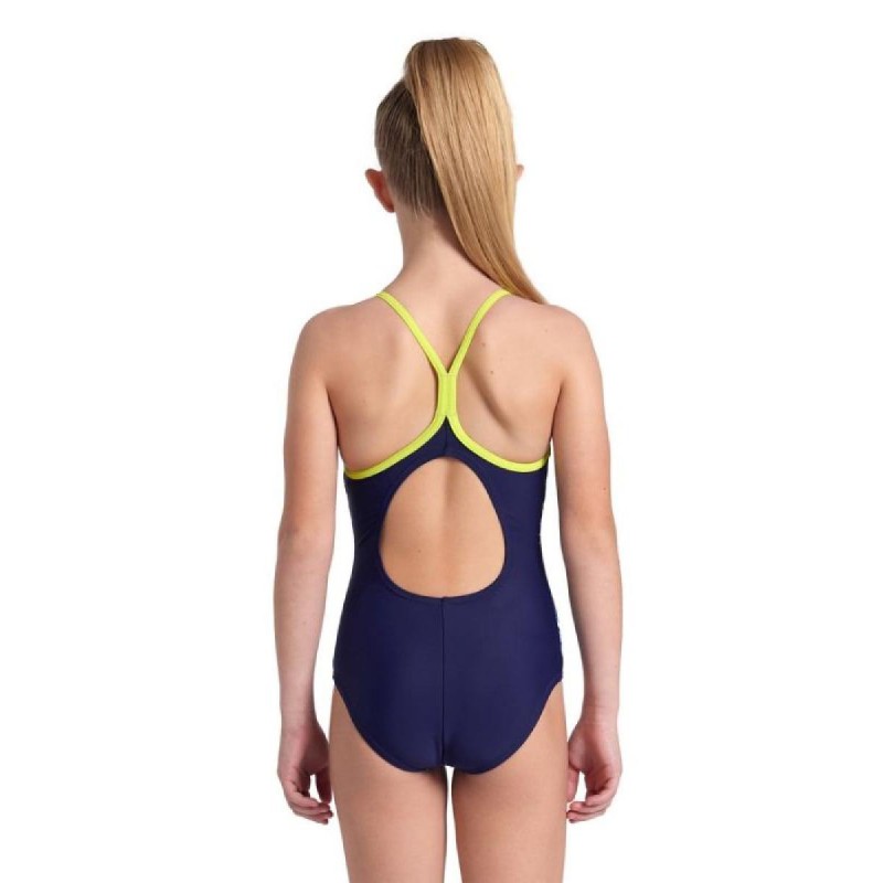 Купальник Arena DALY SWIMSUIT LIGHT DROP BACK лайм, синій, білий, рожевий Діт 128 см