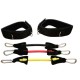Еспандер латеральний універсальний Meta Stepper Ankle Resistance tube чорний, жовтий, червоний Уні O