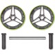 Ролик для пресу Adidas Performance Ab Wheel чорний, салатовий Уні OFSM