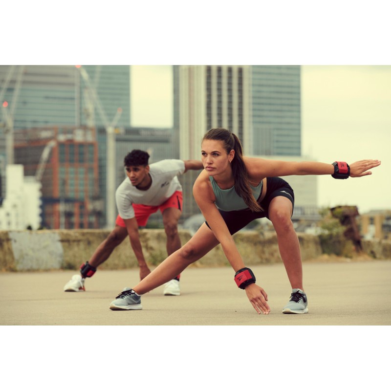 Обважнювачі для щиколотки/зап'ястя Reebok Premium Ankle чорний, червоний Уні 0.5 кг